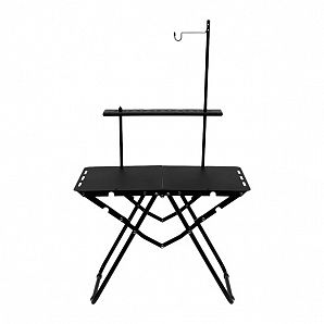 Mesa de centro de alumínio para áreas externas e mesa de piquenique para churrasco e acampamento