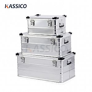 Alu Box - Estojos de armazenamento de alumínio para viagens terrestres e aventuras